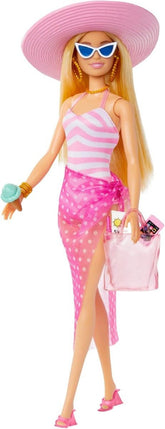 Barbie Beach Glam With Accessories HPL73 - Colorland Toys